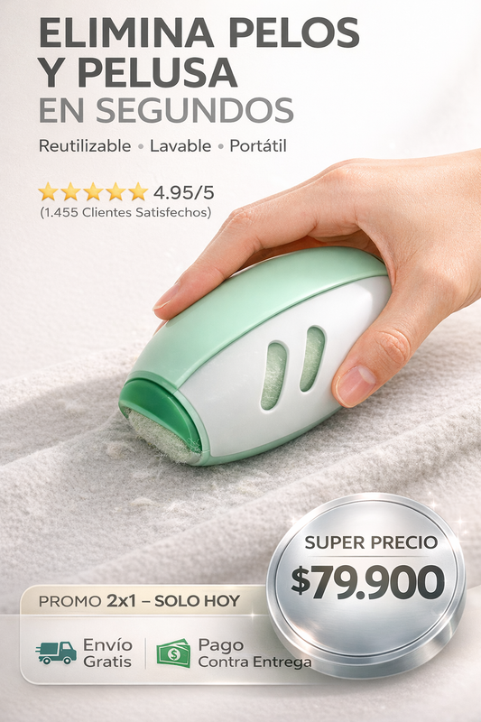 Quita pelos lavable